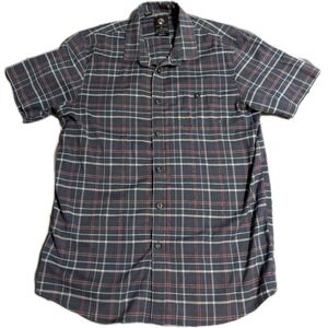 Element Ray Barbee Shirt Mens Large Plaid Short Sleeve Skate Button Up